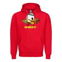 Red throwback oregon Zipper Hoodie - artisFamous
