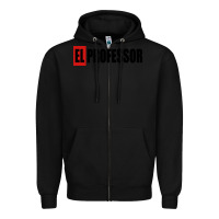Black professor money el profesor Zipper Hoodie - artisFamous