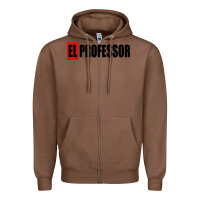 Chestnut professor money el profesor Zipper Hoodie - artisFamous
