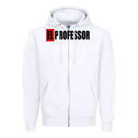 White professor money el profesor Zipper Hoodie - artisFamous