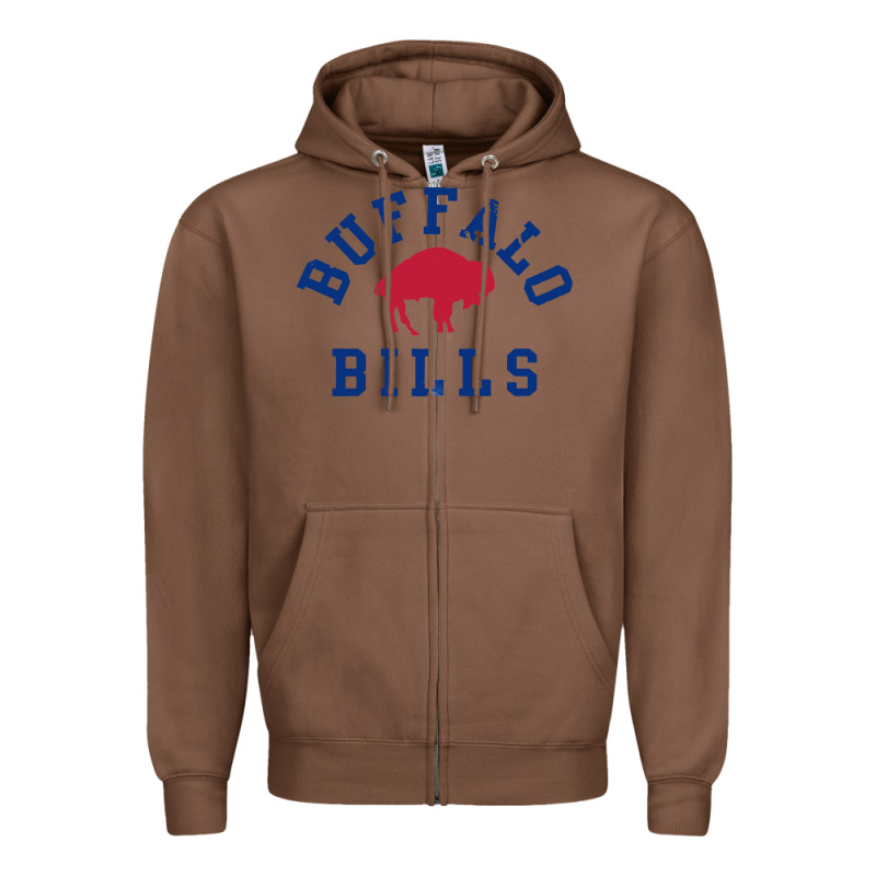 Vintage Distressed Bills Zipper Hoodie by artisFamous | Teevron