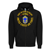 Black chief master sergeant retired Zipper Hoodie - artisFamous