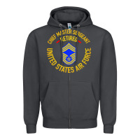 Smoke chief master sergeant retired Zipper Hoodie - artisFamous
