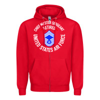Red chief master sergeant retired Zipper Hoodie - artisFamous