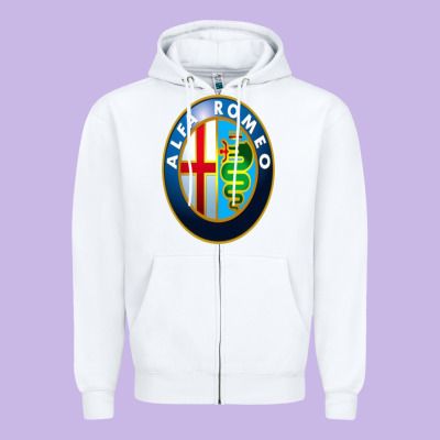 Alfa Racing Big Merch Zipper Hoodie Designed By Artisfamous