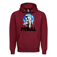 Burgundy merch mr worldwide pit bull Zipper Hoodie - artisFamous