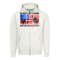 Oatmeal Heather no man left behind means something to the rest of us Zipper Hoodie - artisFamous