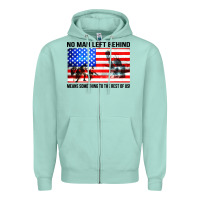 Seafoam no man left behind means something to the rest of us Zipper Hoodie - artisFamous