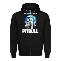 Black merch mr worldwide pit bull Zipper Hoodie - artisFamous