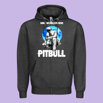 Merch Mr Worldwide Pit Bull Zipper Hoodie Designed By Artisfamous