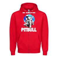 Red merch mr worldwide pit bull Zipper Hoodie - artisFamous