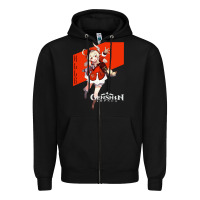 Black Genshin Impact Klee Zipper Hoodie - artisFamous