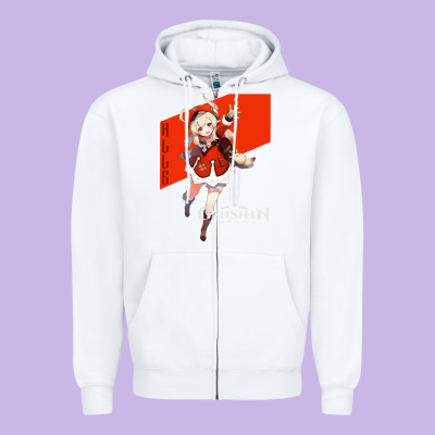 Genshin Impact Klee Zipper Hoodie Designed By Artisfamous