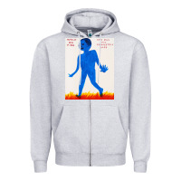 Heather Grey walk davids on fire Zipper Hoodie - artisFamous