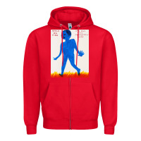 Red walk davids on fire Zipper Hoodie - artisFamous