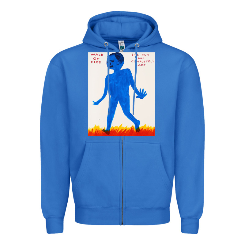 Walk Davids On Fire Zipper Hoodie by artisFamous | Teevron