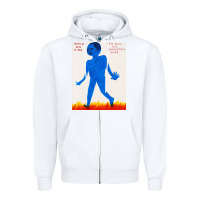 White walk davids on fire Zipper Hoodie - artisFamous