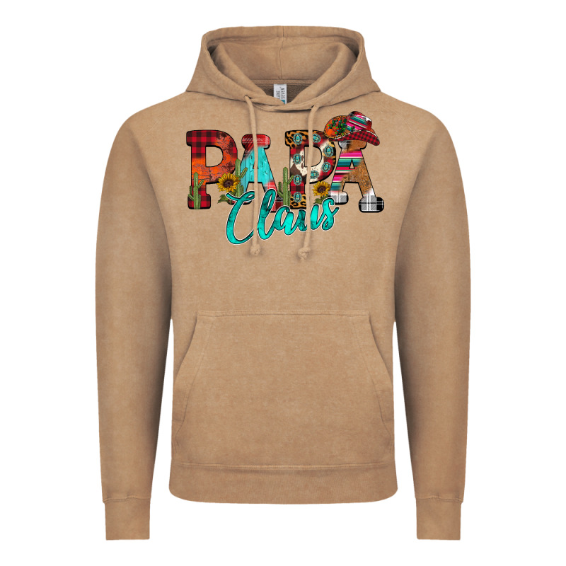 Papa Claus Vintage Hoodie by CowhideDigitalArt | Teevron