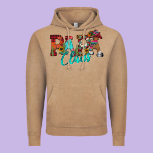 Papa Claus Vintage Hoodie Designed By Cowhidedigitalart