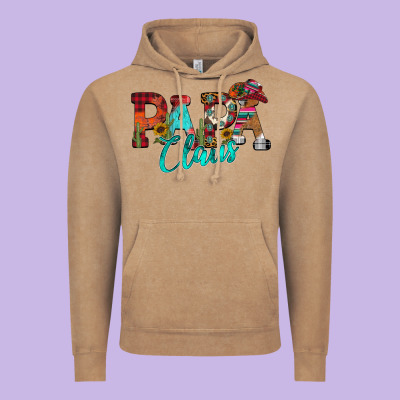 Papa Claus Vintage Hoodie Designed By Cowhidedigitalart