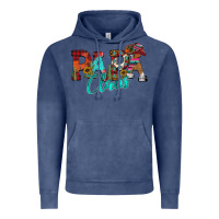 Vintage Denim Papa Claus Vintage Hoodie - CowhideDigitalArt