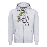 Heather Grey It's My Party And I'll Cry If I Want To happy christmas Zipper Hoodie - artisFamous