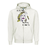Oatmeal Heather It's My Party And I'll Cry If I Want To happy christmas Zipper Hoodie - artisFamous