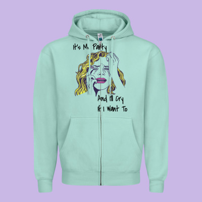 It's My Party And I'll Cry If I Want To Happy Christmas Zipper Hoodie Designed By Artisfamous