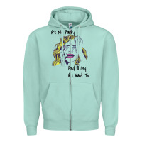 Seafoam It's My Party And I'll Cry If I Want To happy christmas Zipper Hoodie - artisFamous