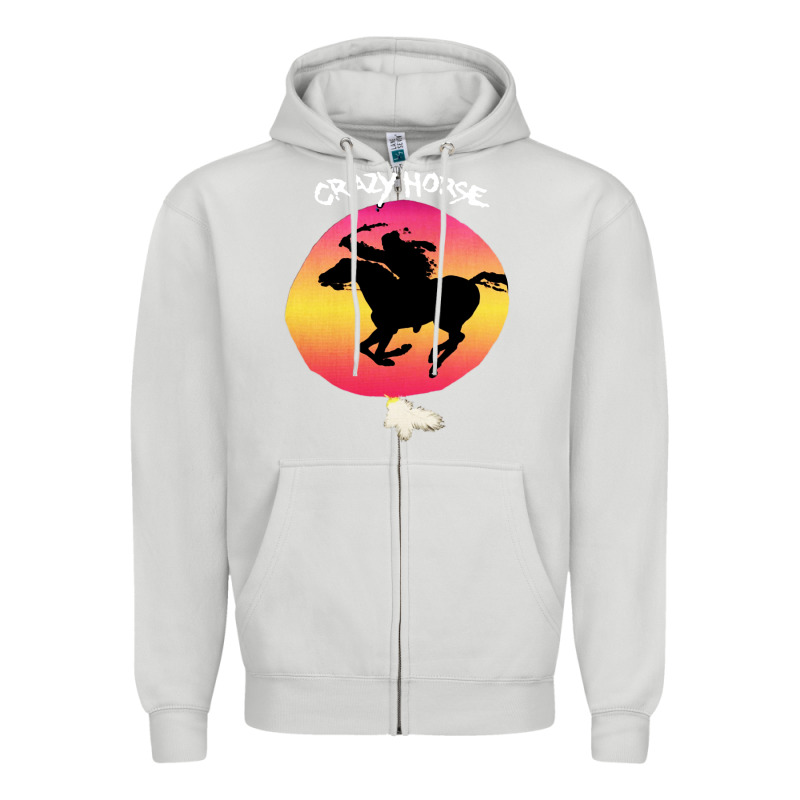 Neil Crazy Horse Zipper Hoodie by artisFamous | Teevron