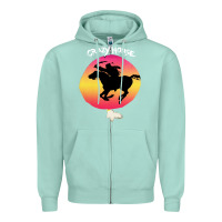 Seafoam neil crazy horse Zipper Hoodie - artisFamous