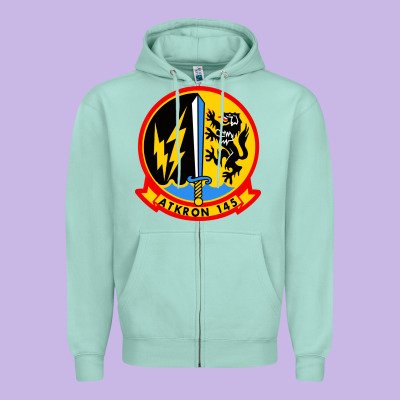 Va 145 Attack Squadron Store Zipper Hoodie Designed By Artisfamous