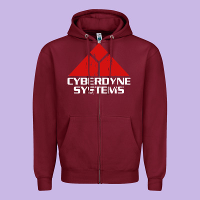 Cyber Dyne Systems Zipper Hoodie Designed By Artisfamous