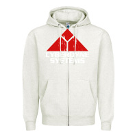 Oatmeal Heather cyber dyne systems Zipper Hoodie - artisFamous