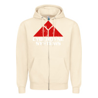 Sandshell cyber dyne systems Zipper Hoodie - artisFamous