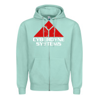 Seafoam cyber dyne systems Zipper Hoodie - artisFamous
