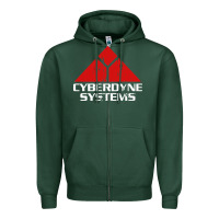Sports Green cyber dyne systems Zipper Hoodie - artisFamous