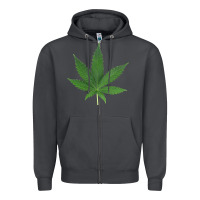 Smoke Weed leaf Zipper Hoodie - artisFamous