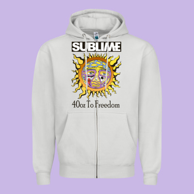 Sunflower Sublime 40oz To Freedom Zipper Hoodie Designed By Artisfamous