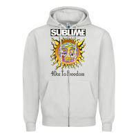 Dove Grey sunflower sublime 40oz to freedom Zipper Hoodie - artisFamous