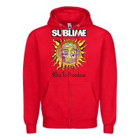 Red sunflower sublime 40oz to freedom Zipper Hoodie - artisFamous