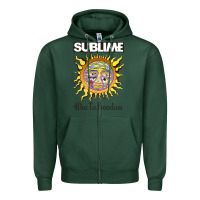 Sports Green sunflower sublime 40oz to freedom Zipper Hoodie - artisFamous