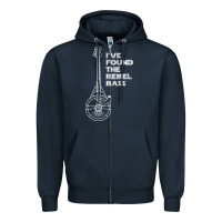 Navy rebel bass Zipper Hoodie - artisFamous