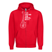 Red rebel bass Zipper Hoodie - artisFamous