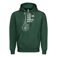 Sports Green rebel bass Zipper Hoodie - artisFamous