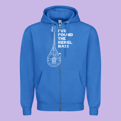 Rebel Bass Zipper Hoodie Designed By Artisfamous