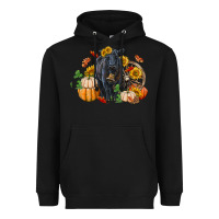 Black Fall black angus Heavyweight Hoodie - RanaPortraitStore