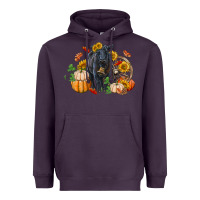 Plum Fall black angus Heavyweight Hoodie - RanaPortraitStore