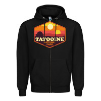 Black tatooine national park Zipper Hoodie - artisFamous