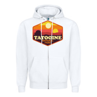 White tatooine national park Zipper Hoodie - artisFamous